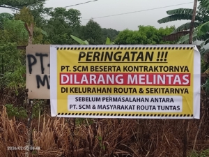 Larangan Operasional PT SCM Picu Terhentinya Bantuan dan Program Masyarakat di Routa